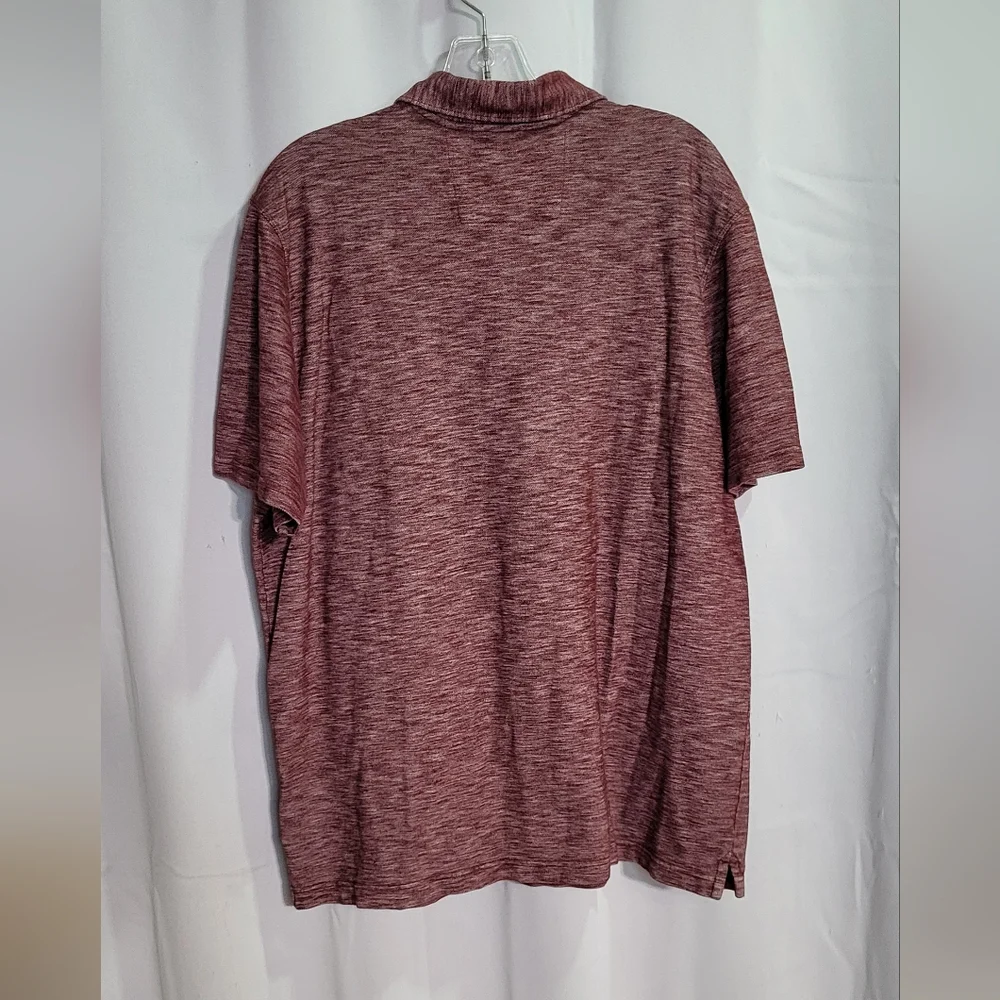 Banana Republic Men's Red Double Button Short Sleeve Polo Shirt Size XL EUC
